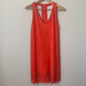 NWT | DESIGN LAB | faux suede mini dress